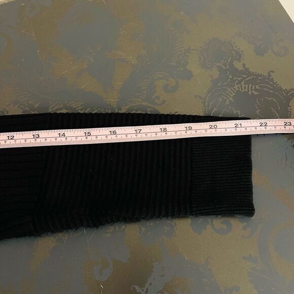 Verve Ami Long Black Open Front Cardigan size Small - Picture 9 of 11